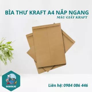 [BAO THƯ] 1 CÁI BAO THƯ KRAFT NẮP NGANG 25x35 CM (A4) CÓ SẴN - BAOBIONLINE