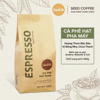 CÀ PHÊ ESPRESSO - Cà Phê Hạt Pha Máy vị đậm đà, hương thơm đượm, hậu vị chua thanh tinh tế (500gr)