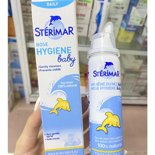 Dung dịch muối biển xịt mũi trẻ em Sterimar Pháp 50ml