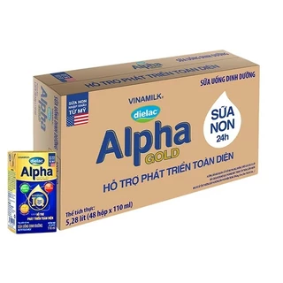 Thùng 48 Hộp Sữa Bột Pha Sẵn Dielac Alpha Gold IQ 110ml.