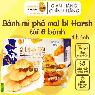 [1 Túi] Bánh mì 6 viên bi cheese sữa chua Horsh thơm ngon | Ăn Vặt Jamay Food