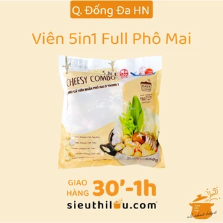 [HN] Cheesy Combo - Viên 5in1 Full Nhân Phô Mai - Cá Viên Nhân Phô Mai 5 Trong 1 - Siêu Thị Lẩu & Đồ Nướng