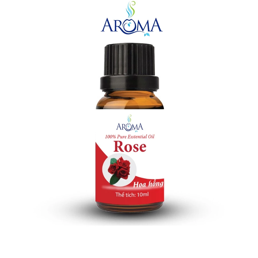 Tinh dầu Hoa Hồng Aroma Rose 10ml nguyên chất từ thiên nhiên, Tinh dầu xông phòng, thơm phòng, ngủ ngon, thư giãn