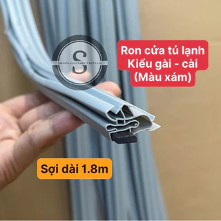 Ron tủ lạnh gài ( cài ) màu xám sợi dài 1.8m