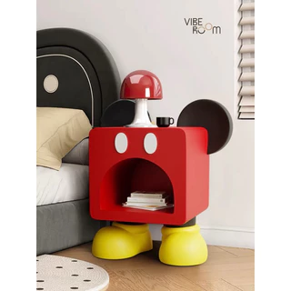 Mickey Oenaments Table Cabinet | Bàn tủ đầu giường Mickey cao cấp trang trí.