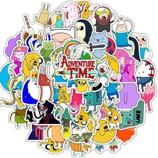 Nhãn Dán Chống Nước Sticker Adventure Time Giờ Phiêu Lưu Dán Laptop, Mũ Bảo Hiểm, Vali...