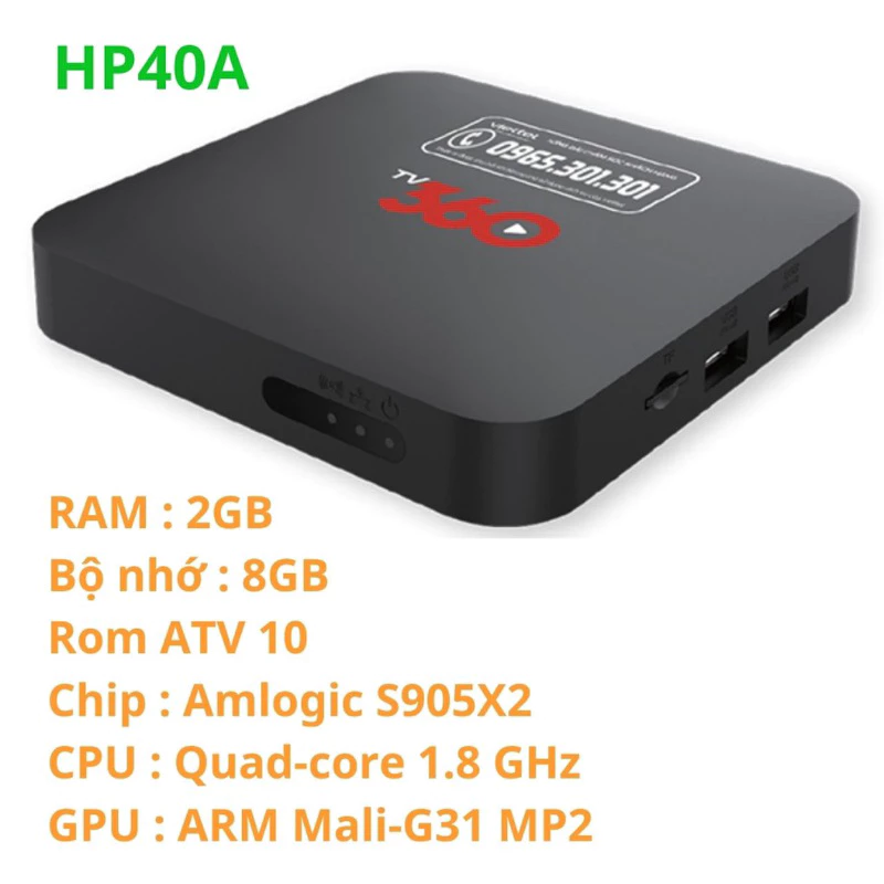 Android tv box viettel, TV360 HP40A, ROM ATV