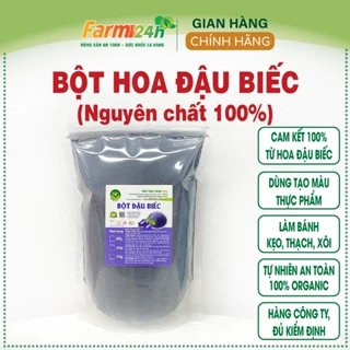 Bột hoa đậu biếc nguyên chất 100%, chuyên dùng nấu xôi, làm bánh, tạo màu và mùi cho nhiều món ăn siêu ngon I Farm 24h