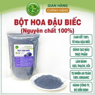 Bột hoa đậu biếc nguyên chất 100%, dùng nấu xôi, làm bánh, chè, rau câu, thạch dừa, mứt, tạo màu và mùi tự nhiên, ATVSTP