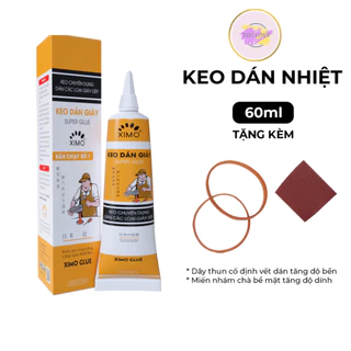 Keo dán giày nhiệt trong suốt siêu dính, keo dán giày dép Super Glue Ximo cao cấp chống nước tốt an toàn