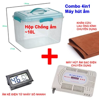 Chống ẩm cho máy ảnh, máy hút, ẩm kế, hạt hút, hộp chống ẩm ~10L