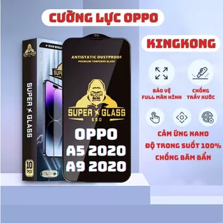 Kính cường lực Oppo A5 2020, A9 2020 Kingkong full màn | Miếng dán bảo vệ màn hình cho opoo | anhcase88