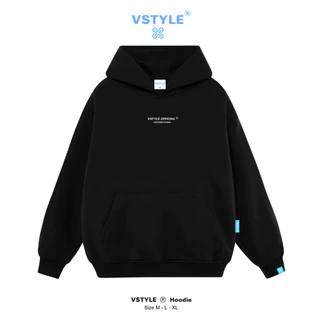 (FULL BOX) Áo Hoodie Chui Basic "Vstyle.official" Vstyle Unisex Local Brand V0011D- Đen