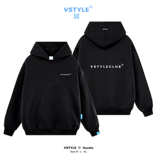 (FULL BOX) Áo Hoodie Chui Basic "Vstyleclub" Vstyle Unisex Local Brand V007D - Đen