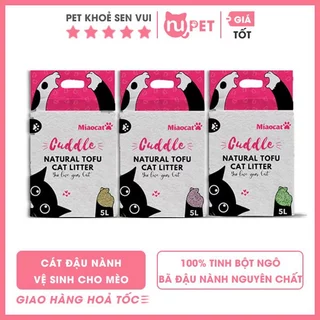 | Thanh lý | Cát đậu nành Miao Cuddle 5L vệ sinh cho mèo