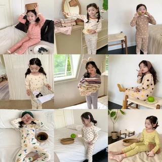 Bộ Thu Đông Bé Gái, Bộ Dài Tay Bé Gái, Bộ Ngủ Dài Tay Ambb Kids Chính Hãng Cho Bé Trai Và Bé Gái Từ 1-5 Tuổi ( 8-27kg)