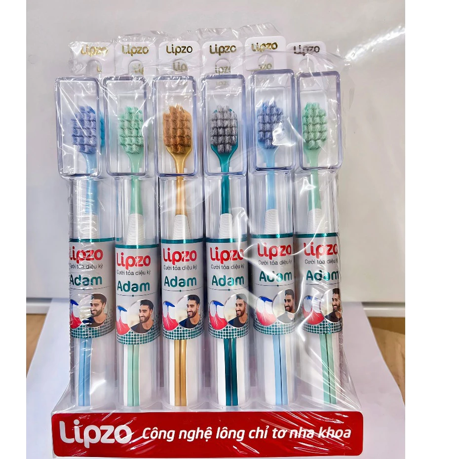 SỈ LỐC 24 Bàn Chải Đánh Răng LIPZO Adam Cao Cấp