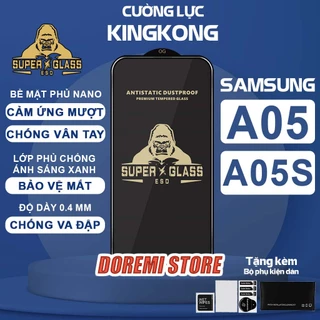 Kính cường lực Samsung A05 A05s A15 A25 A35 A55 SUPER KINGKONG full màn, miếng dán bảo vệ màn hình Samsung Galaxy