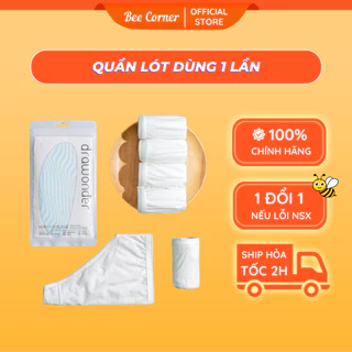 Quần lót giấy, quần lót dùng 1 lần 100% cotton cho mẹ sau sinh, đi du lịch gói 05 chiếc