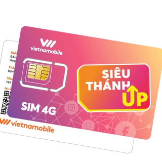 Sim 4G Vietnamobile Siêu Thánh Up - Miễn Phí Tháng Đầu
