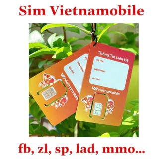 Sim Vietnamobile m Hạn 1 Tháng - Tạo Tài Khoản ZL,SP,FB,MMO,GAME (Không 4G)