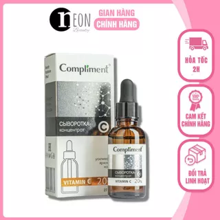 Serum Compliment 20% Vitamin C dưỡng trắng, mờ thâm, căng bóng da 27ml - NEON BEAUTY