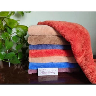 Khăn tắm bông mềm KOREAN TOWEL 50x100, Khăn dày dặn, mềm mịn, thấm hút tốt.