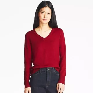 Áo len nữ Extra Fine Merino Uniqlo- 408710