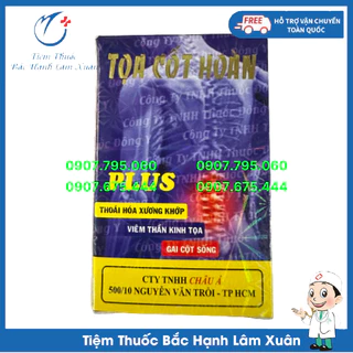 Toạ Cốt Hoàn PLUS - Hỗ Trợ Tê Nhức Chân Tay, Gai Cột Sống, Thoát Vị Đĩa Đệm, Đau Thần Kinh Toạ, Đau Mỏi Vai