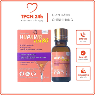 HUPAVIR TCA80 - Dung dịch chấm mụn sùi HPV, mụn cơm, mụn cóc