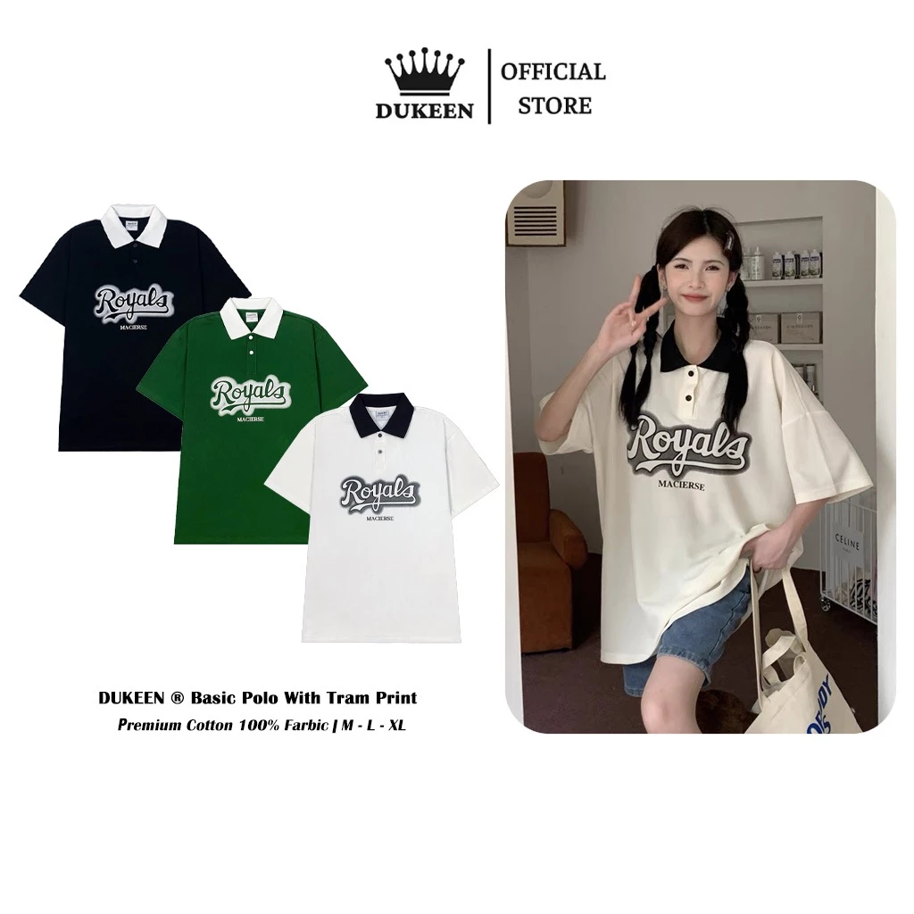 Áo Polo Nam Nữ Local Brand Unisex DUKEEN Chất Liệu Cotton Form Rộng PL017