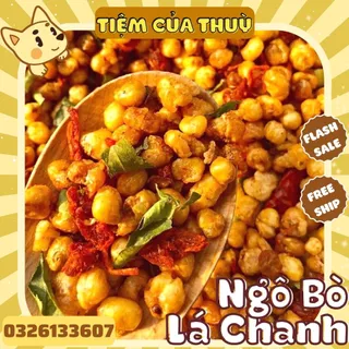 500G Ngô Cay Khô Bò Lá Chanh, Snack Bắp Sấy Khô Bò, Thịt Bò Khô Bắp Chiên Giòn, đồ ăn vặt, ăn vặt ngon hot