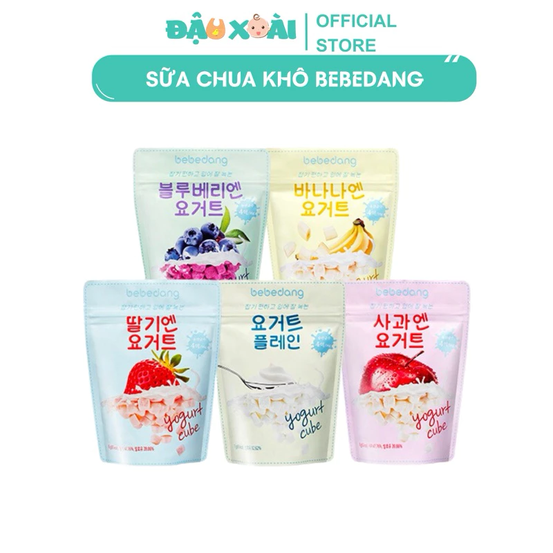 Sữa chua khô Bebedang hoa quả sấy lạnh Hàn Quốc