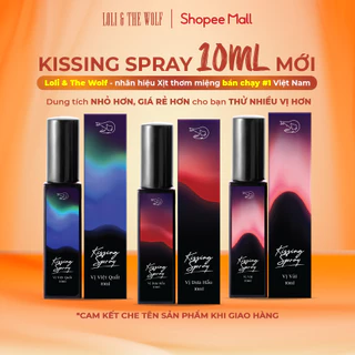 [ GIFT - KHÔNG BÁN ] Xịt Thơm Miệng Kissing Spray Loli & The Wolf Hương Trái Cây Kẹo Ngọt The Mát Vị Bạc Hà Chai 10ml