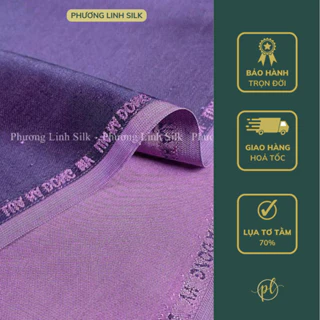 Vải Lụa Trơn [ SILK ] Vải Lụa Tím Hồng Trơn May Được Mọi Sản Phẩm