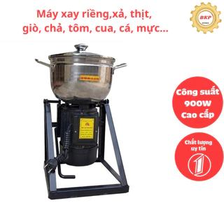 Máy xay thịt công nghiệp đa năng làm giò, chả, riềng, xả lõi đồng 100%, kèm luỡi dao, cây đánh ruốc