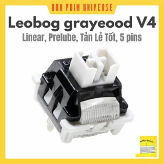 Switch leobog graywood V4 Prelube - switch linear 5 pin 50g công tắc bàn phím Switch Leobog 3pin