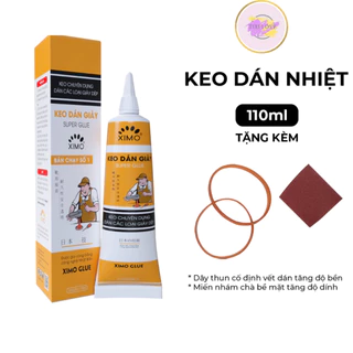 Keo dán giày dép siêu dính Super Glue Ximo dùng nhiệt trong suốt chịu nước tốt không gây hại cho da dung tích 110 ml