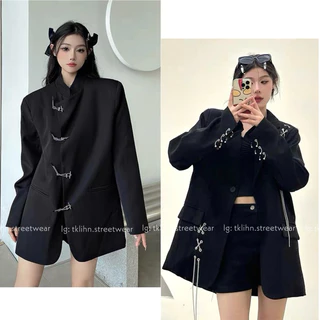 TKLIHN Áo VEST Ulzzang phong cách TRUNG HOA 2023 Áo khoác BLAZER cá tính HOT FASHIONITA