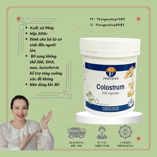 (HSD 5.2026 có tem phụ) non Colostrum 0m+ chính hãng Fenioux Pháp lọ 200 viên