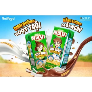 Combo 04 dây sữa Nuvi thạch 170ml đủ vị