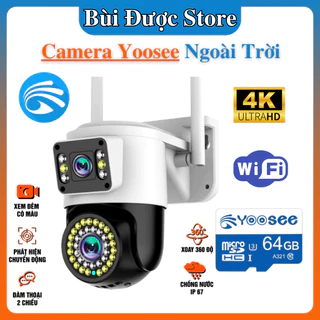 Camera Ngoài Trời Wifi Yoosee 2 Mắt Giám Sát, Chống Nước Ip66, Không Dây, Kết Nối Wifi, Độ Phân Giải 5.0MP