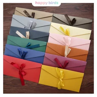 Phong bì thư vintage 22*11cm loại dày sang trọng làm thiệp chúc mừng giáng sinh làm thiệp sinh nhật Happy Birds