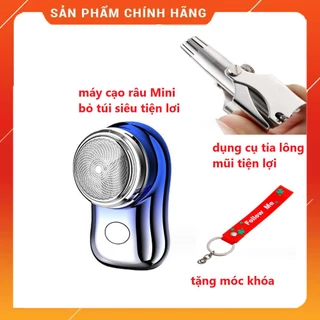 voucher STRA01522  Bộ Đôi cho nam giới Một Máy Cạo Râu Nam Mini Bỏ Túi Sạc Pin,Một Dụng cụ cắt tỉa lông mũi tiện lợi Sk