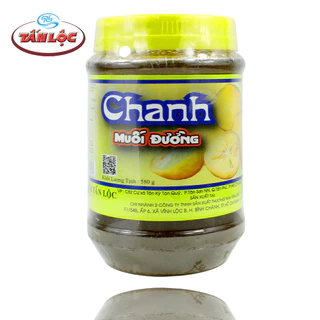 Chanh Muối Đường Hũ 580g TẤN LỘC