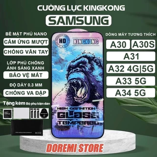 Kính cường lực Samsung A34 A33 A32 A31 A30 A30s 4G 5G New Kingkong full màn, miếng dán bảo vệ toàn màn hình