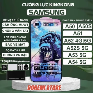 Kính cường lực Samsung A54 A53 A52 A52s A51 A50 A50s 4G 5G New Kingkong full màn, miếng dán bảo vệ toàn màn hình