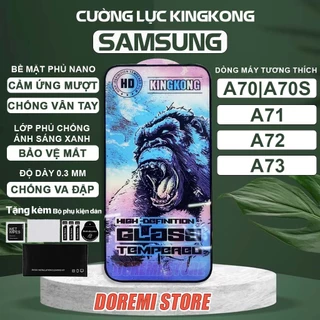 Kính cường lực Samsung A73 A72 A71 A70 A70s 4G 5G New Kingkong full màn, miếng dán bảo vệ toàn màn hình