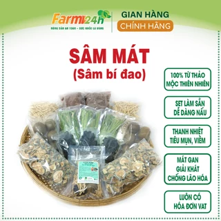 Sâm bí đao, set đủ vị nấu 10 lít nước, tặng kèm hạt chia, hàng mùa mới, chuyên dùng cho gia đình và hàng quán