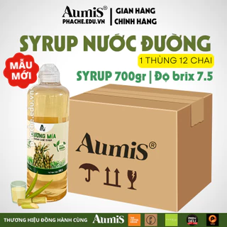 Thùng 12 Chai Nước Đường Mía Aumis 500ml ( dùng Nấu ăn - Pha chế )